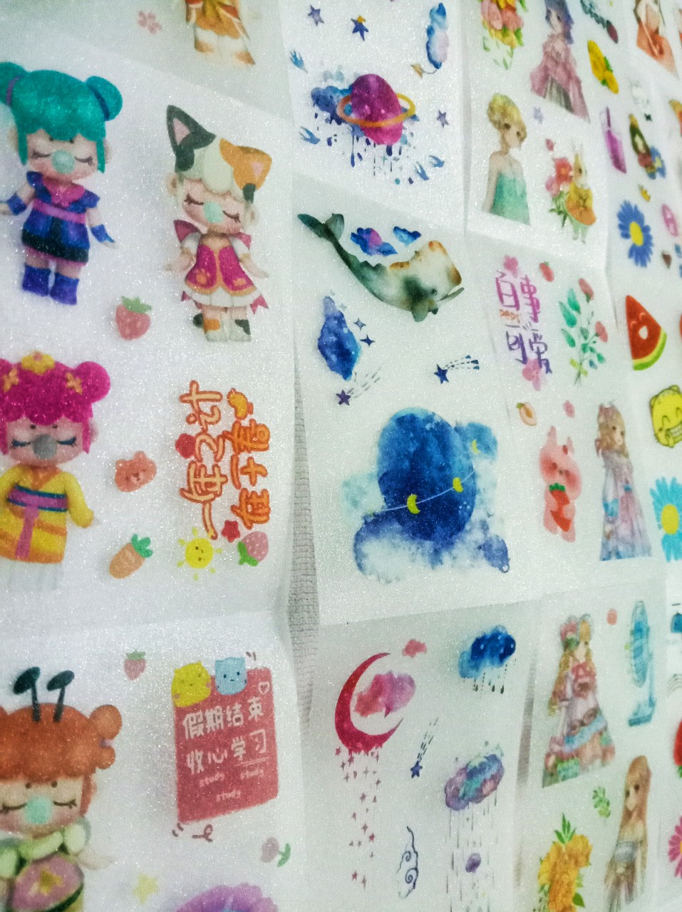 Sticker 3D họa tiết trang trí
