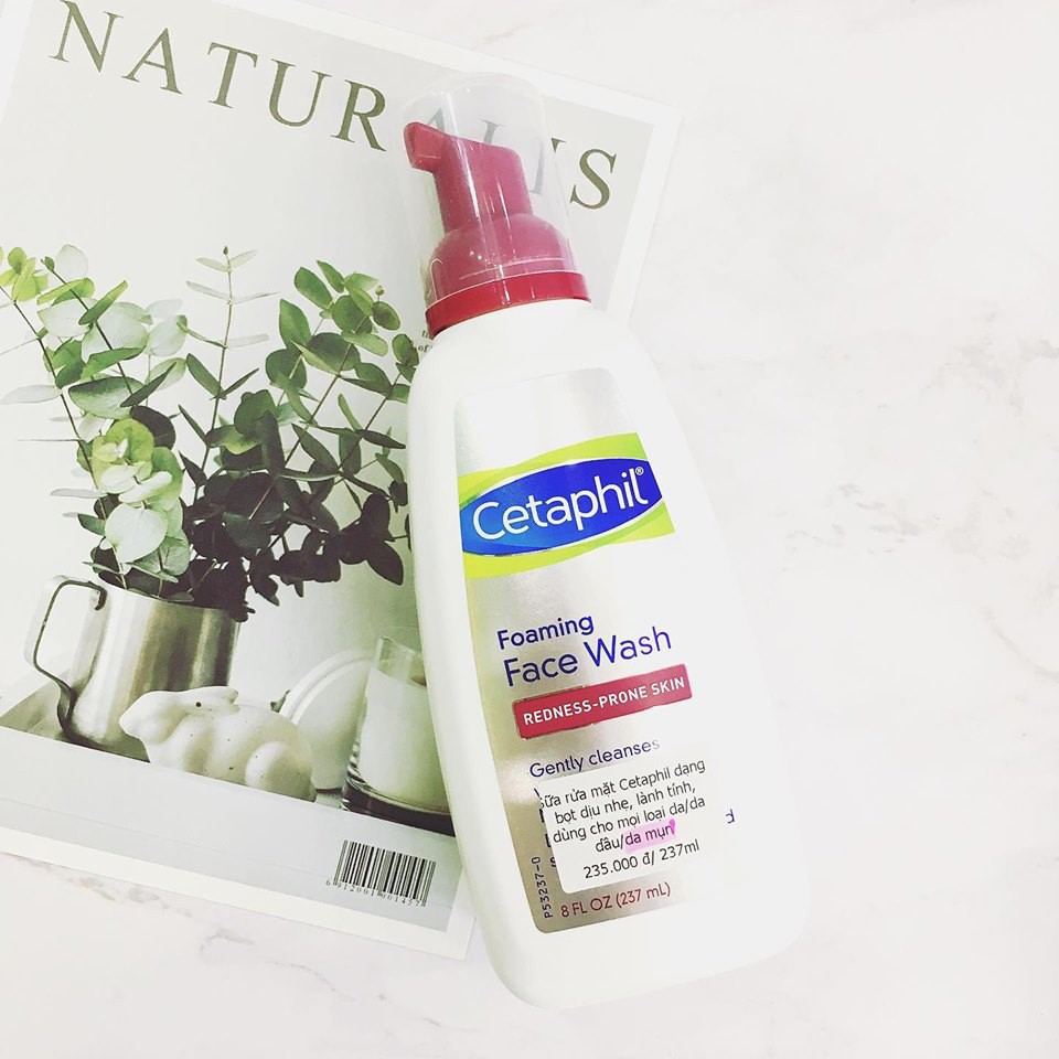 Sữa rửa mặt Cetaphil Face Wash bọt nắp đỏ
