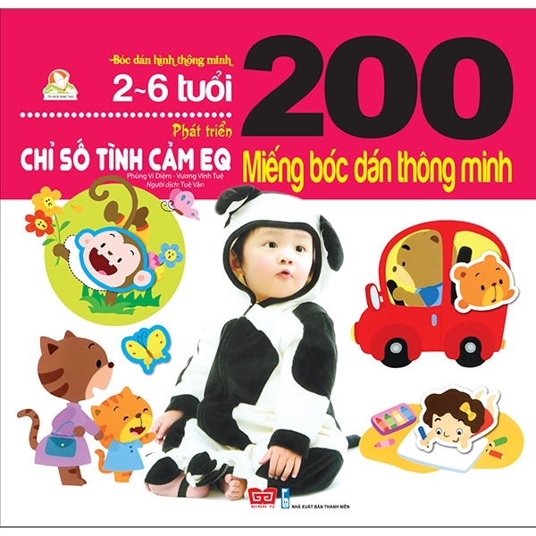 Fahasa - 200 Miếng Bóc Dán Thông Minh - Phát Triển Chỉ Số Tình Cảm EQ (2-6 Tuổi) - Tái Bản 2018