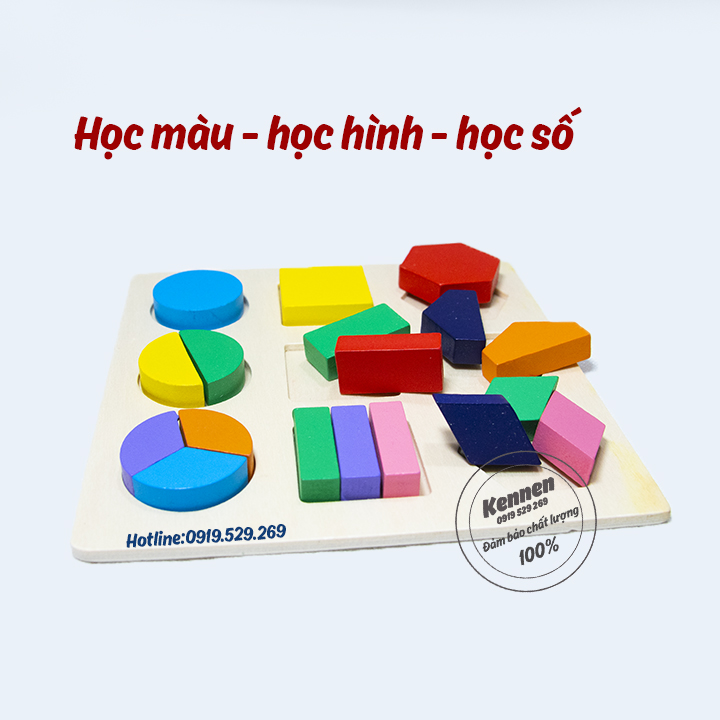Đồ chơi Xếp khối Montessori 2 level
