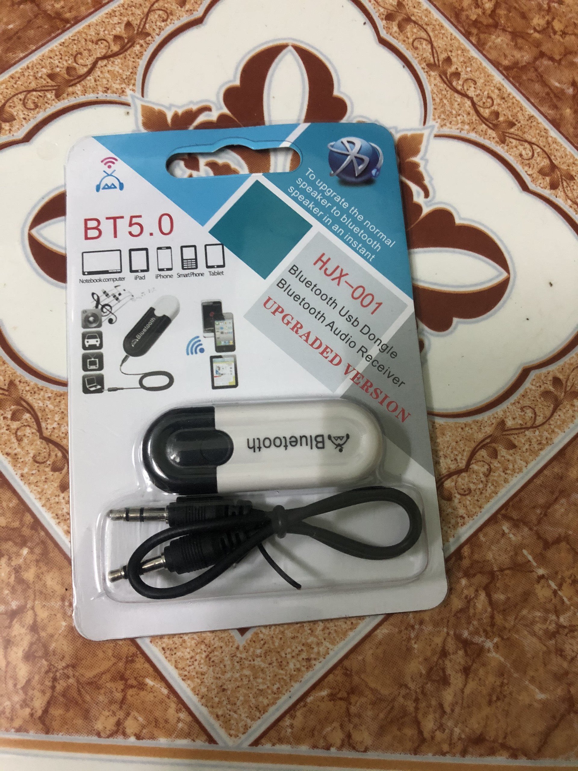 USB bluetooth 5.0 HJX-001 biến thiết bị thông thường thành thiết bị bluetooth