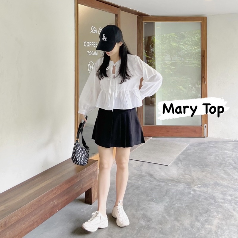 (Oldschoolcloth)MARY Babydoll Top (ảnh thật/sẵn)