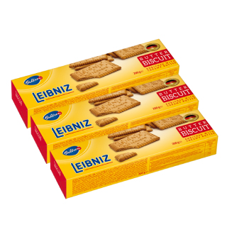 3 Gói bánh qui bơ Leibniz Đức 200g bơ tự nhiên và dầu hướng dương, bánh thơm giòn tan HSD,, 11 05 2022 thumbnail