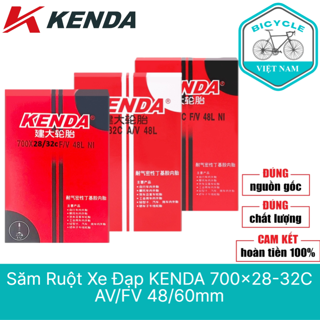 Săm ruột xe đạp kenda 700x28-32c av/fv 48/60mm
