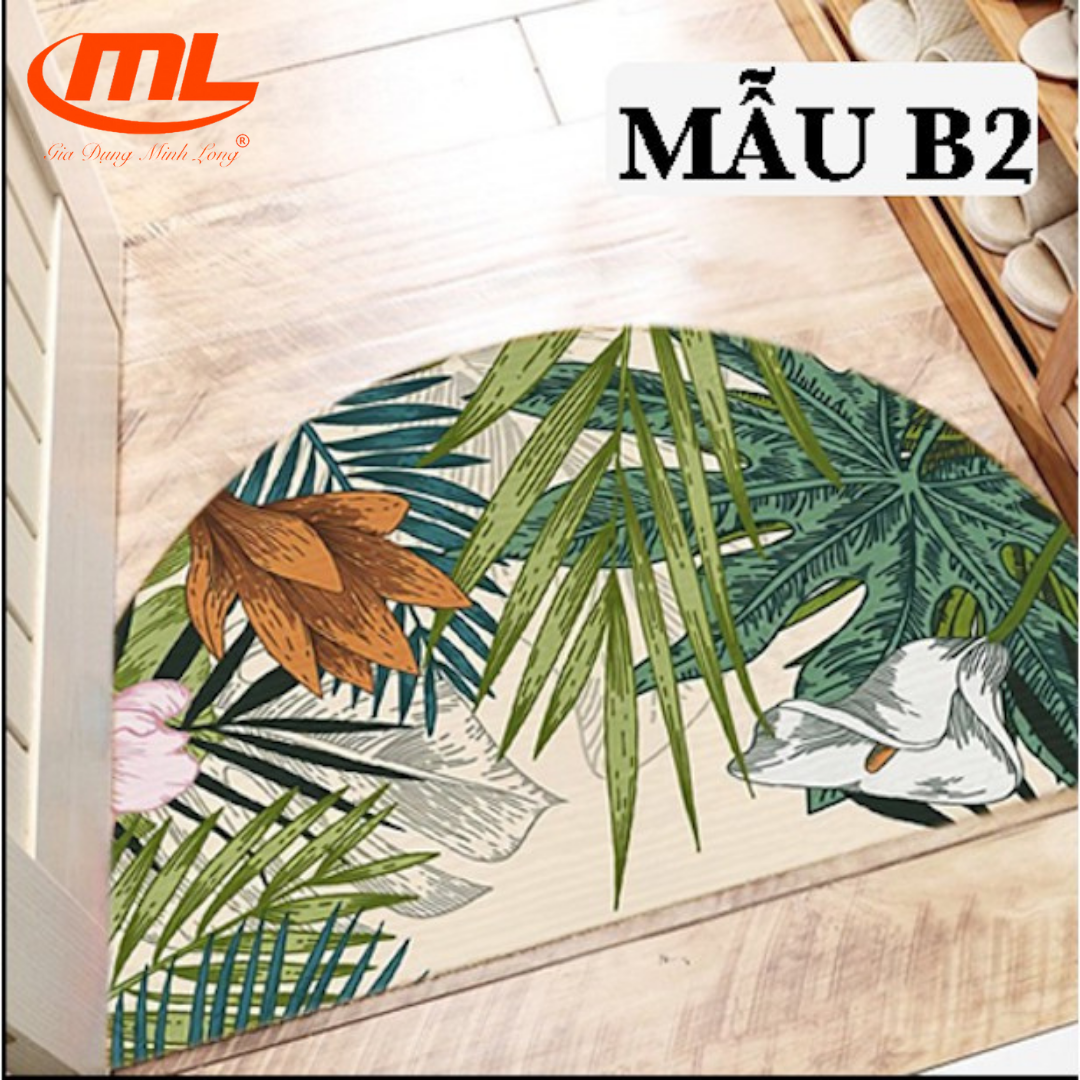 [ THẢM LAU CHÂN ] THẢM BÁN NGUYỆT 3D