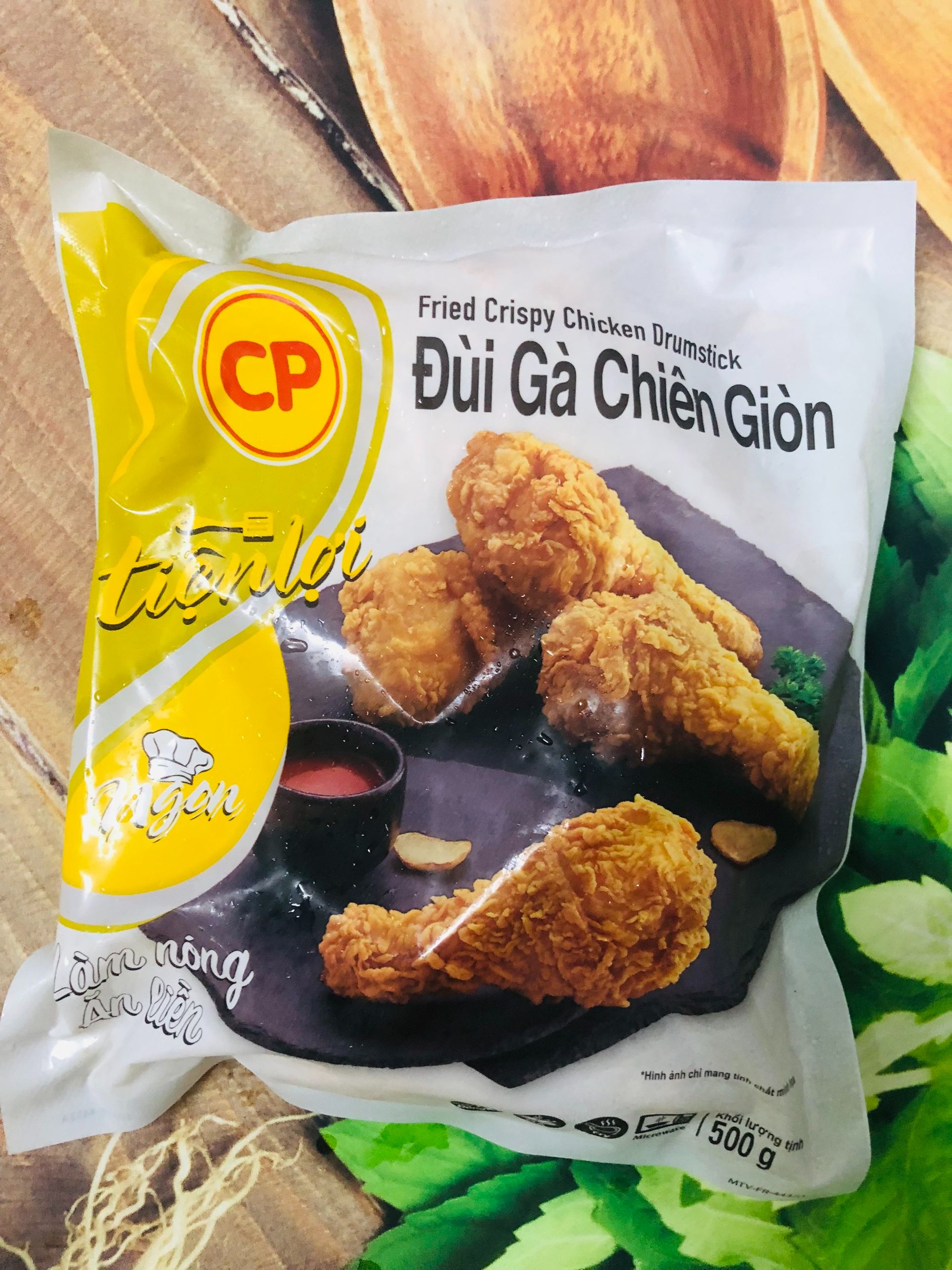 Đùi gà rán CP gói 500g (4 cái)