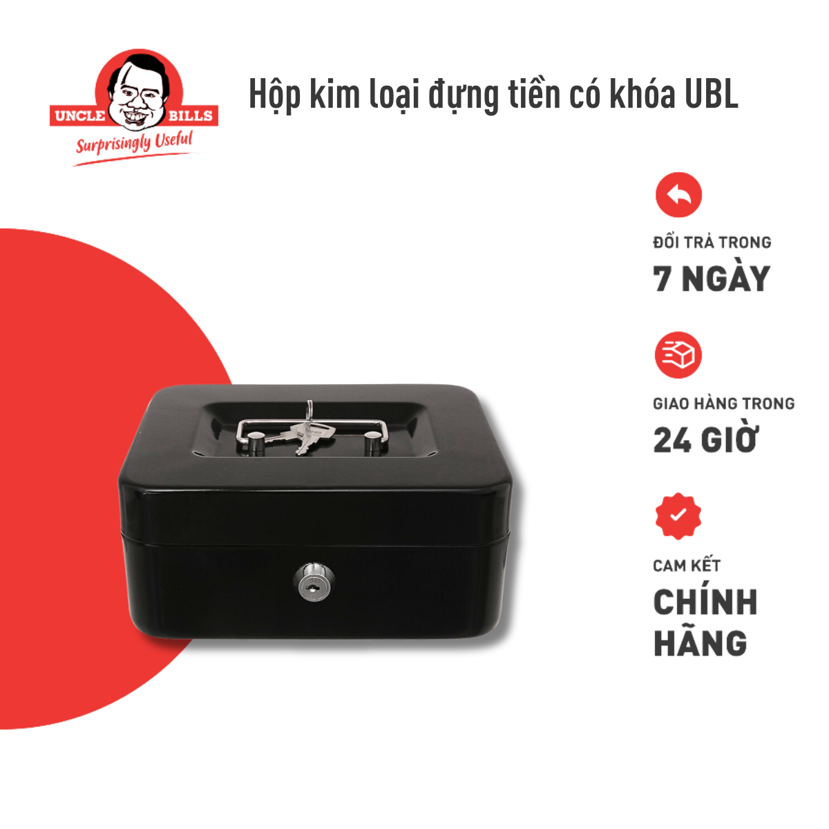 Hộp Đựng Tiền Kim Loại Cao Cấp Uncle Bills HG0095