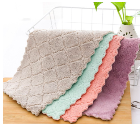 Set 5 Khăn Lau 2 Mặt Siêu Thấm 27x16cm
