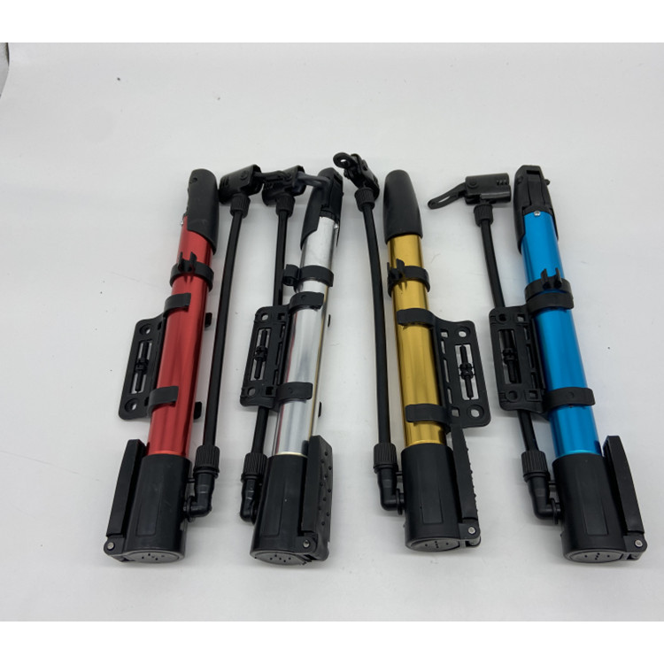 Bơm xe đạp xe máy gia đình - đồ bơm ống mini bằng tay treo khung xe chuyên dụng