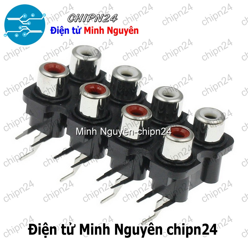 (F116) Jack cắm Audio RCA AV Âm thanh Bông sen (2 4 6 8 Chấu) - [Chọn Loại] - HHH.00171