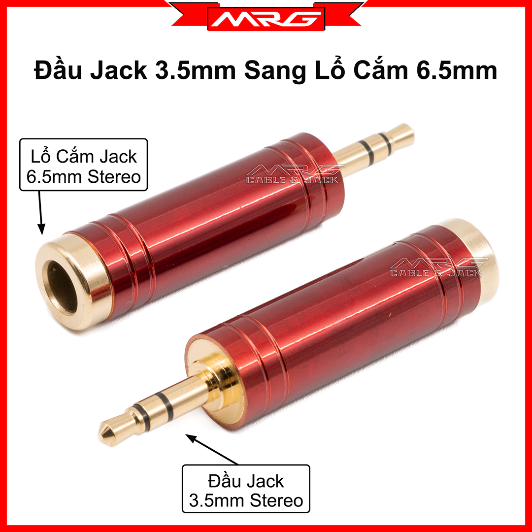 Jack Chuyển 6 Ly Ra 3.5 (đầu jack 3.5 ra lổ cắm 6 ly) giá 1 chiếc. JC