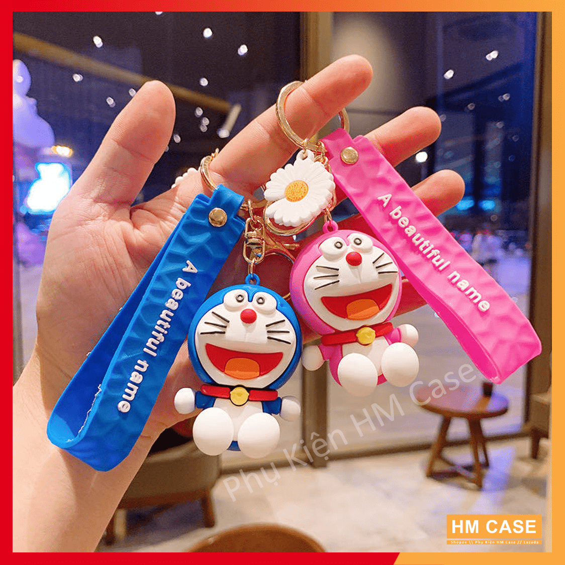 Móc Khóa Doremon Silicon 3D Siêu To, Siêu Cute, Loại 1