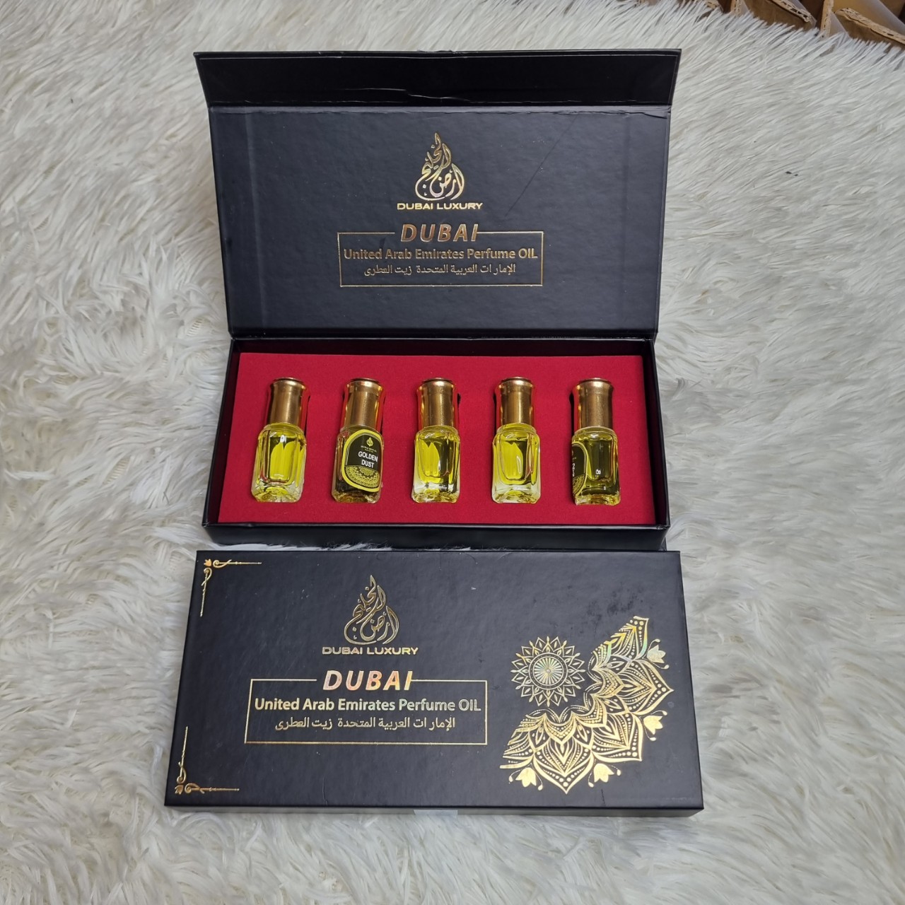 Set nước hoa tinh dầu dubai mini 5 mùi cực hot mùi nam và mùi nữ