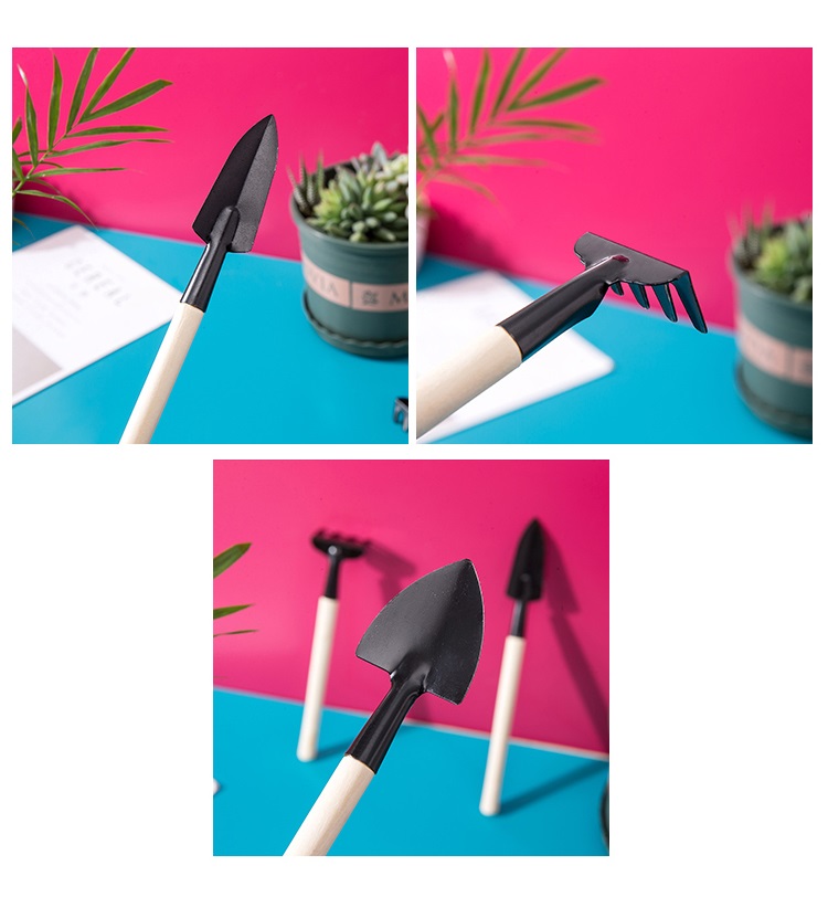 ⚡⚡ [SALE GIÁ RẺ] Bộ Xẻng Cào Mini trồng cây cảnh 3 Món (21cm) FUNO