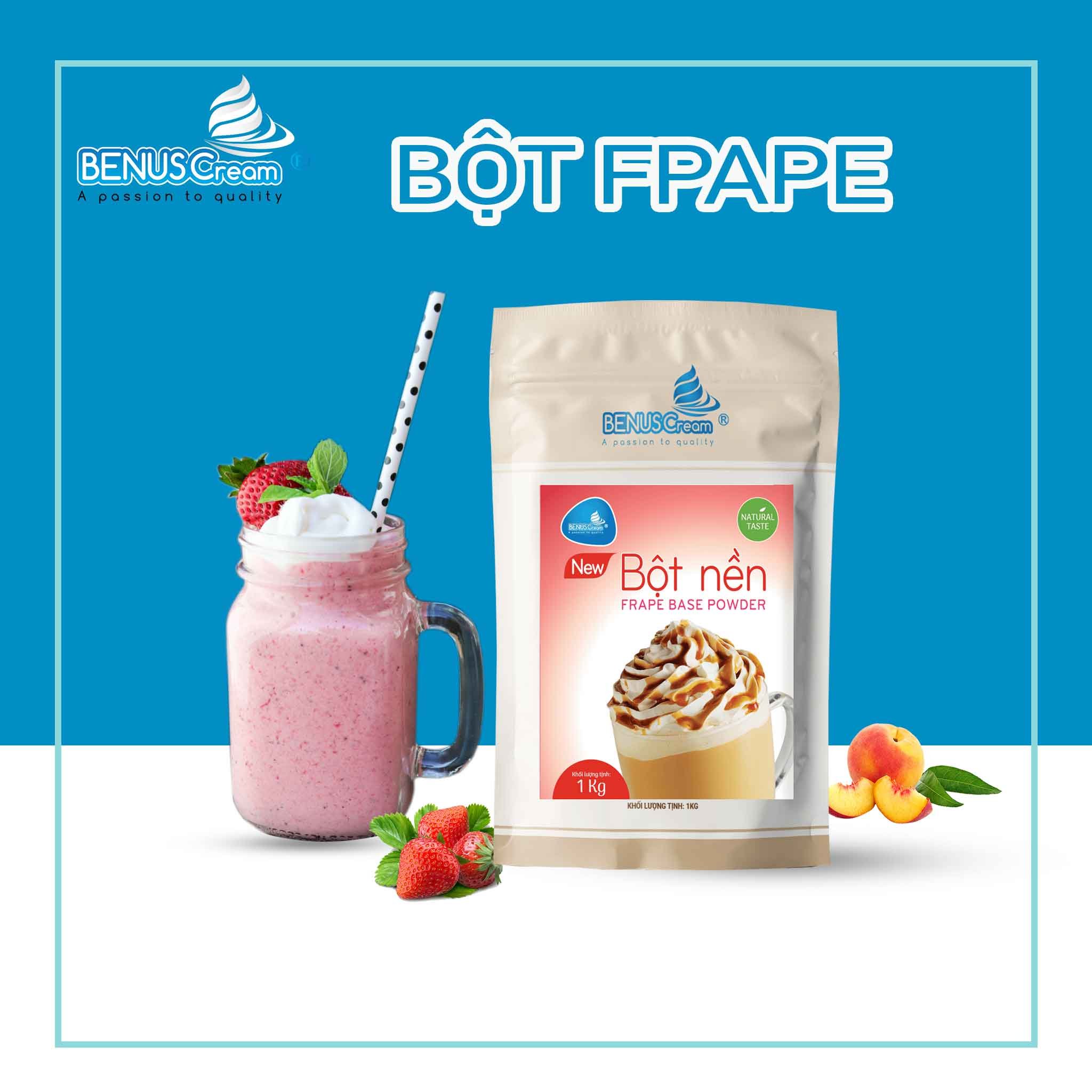 BỘT NỀN ( Bột Frappe Base ) Bột Mix - BENUSCream 1kg/túi