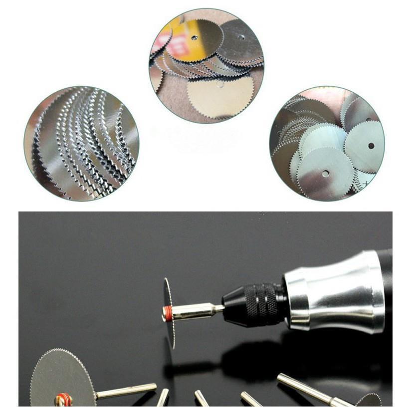 Bộ 12 Lưỡi cắt răng cưa 22mm ( cán 2pcs, Lưỡi cắt răng cưa 10pcs )
