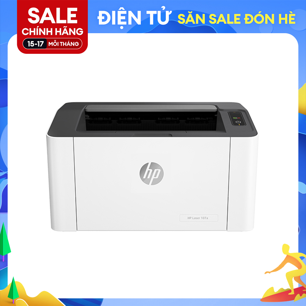 Máy in laser đen trắng HP 107W - 4ZB78A