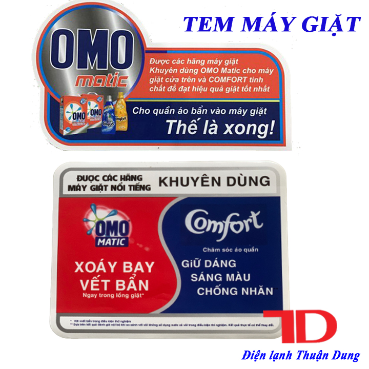 TEM OMO DÁN MÁY GIẶT