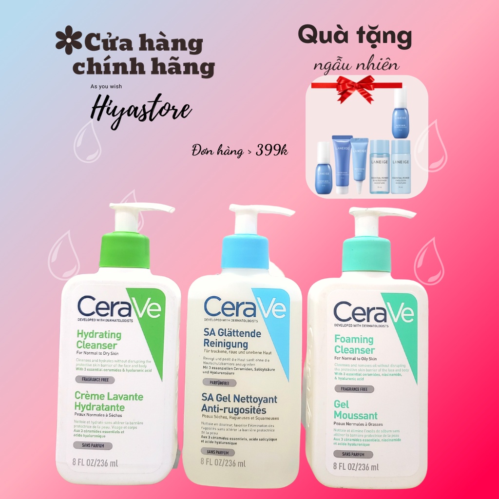 Sữa Rửa Mặt Cerave Bản Pháp Chính Hãng