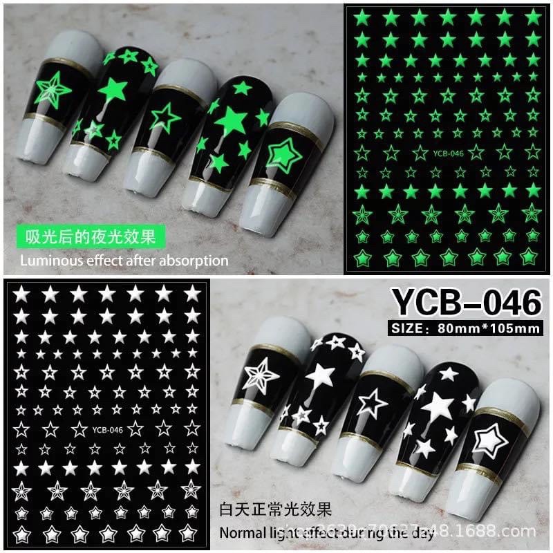 [HCM]STICKER DẠ QUANG PHÁT SÁNG TRONG ĐÊM