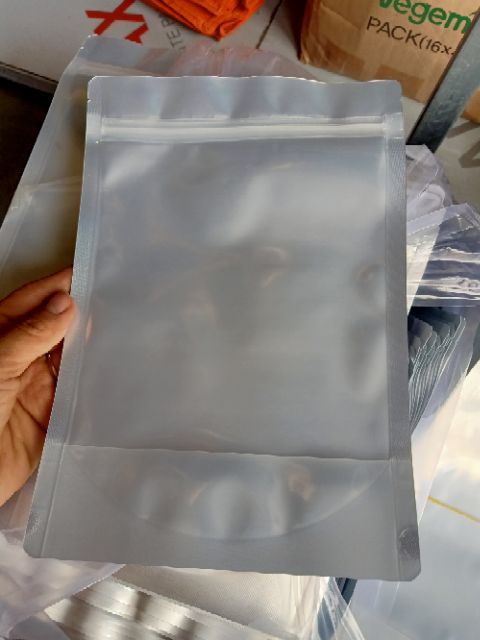 Túi Zip Bạc-1 Mặt Trong,1 Mặt Bạc