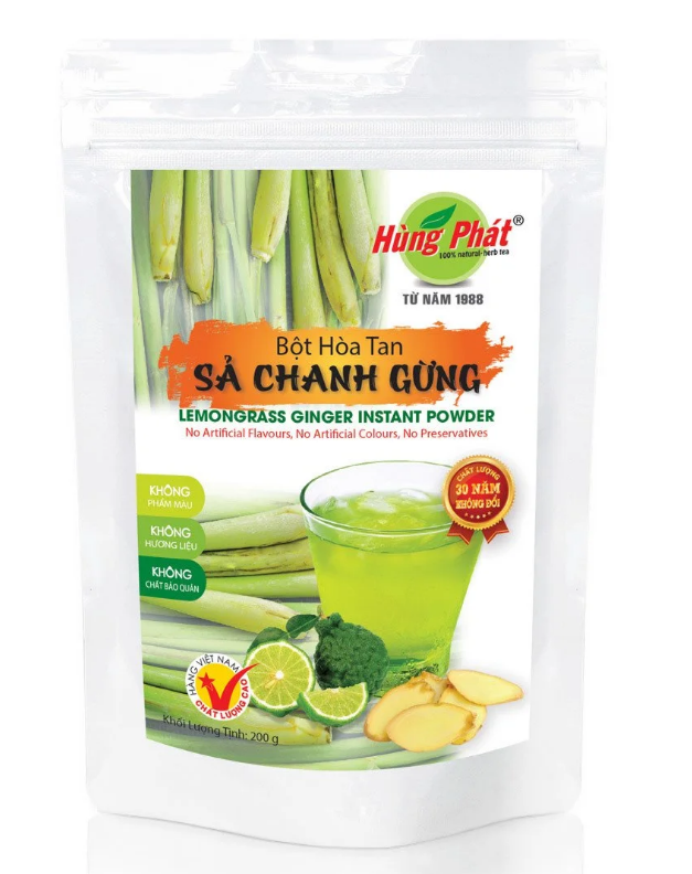 Bột Hòa Tan Sả Chanh Gừng - Trà Hùng Phát