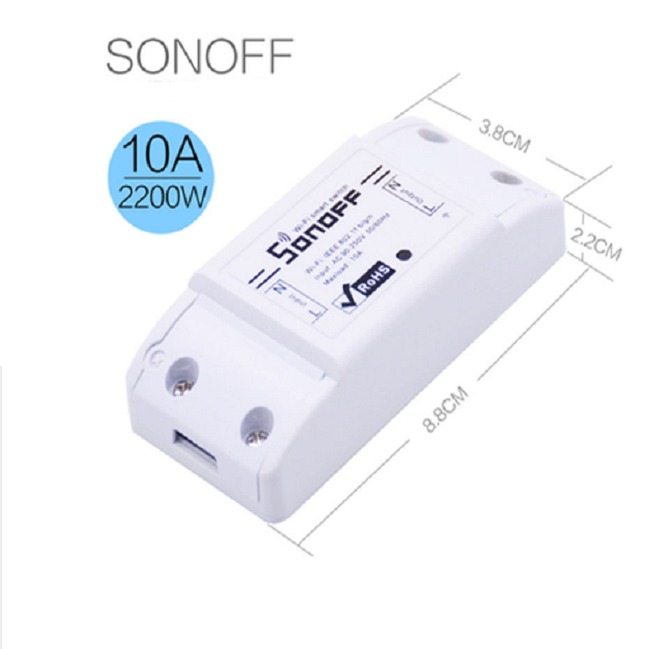 Công tắc wifi Sonoff Basic Phiên Bản Tiếng Anh chuẩn Quốc Tế