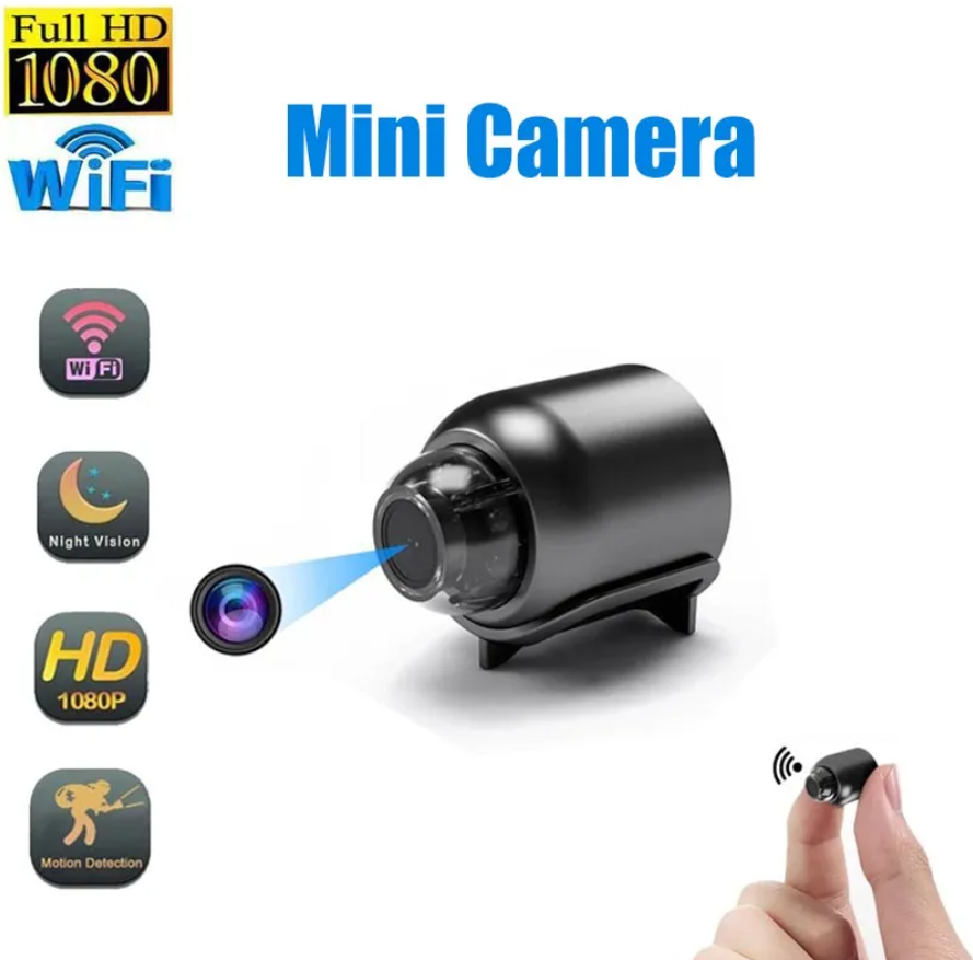 Camera Không Dây Mini, Camera Mini Máy Quay Phim Mini X5, Camera Mini Wifi. Camera Không Dây, Camera Theo Dõi Giám Sát Từ Xa Điện Thoại Di Động Độ Phân Giải Sắc Nét 1080P (Full-HD).