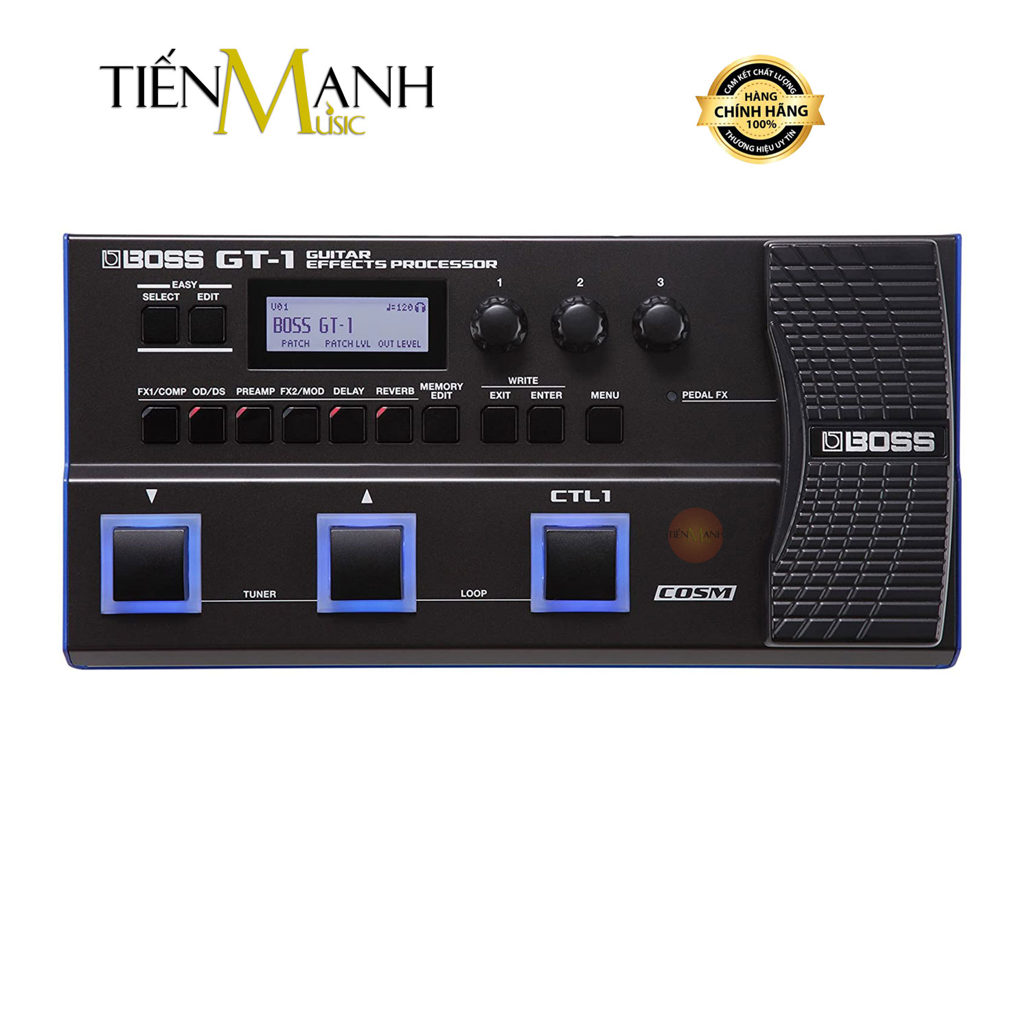 Phơ đàn guitar điện boss gt1 - bàn đạp fuzz pedals effects electric gt-1