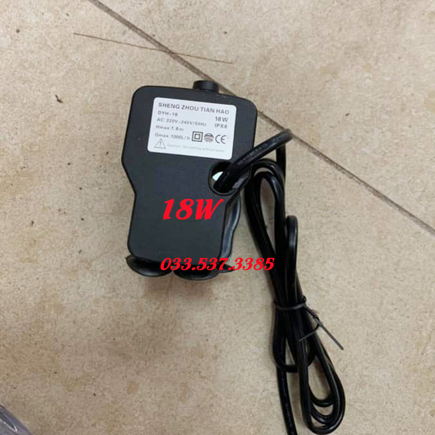 Máy bơm nước, bơm chìm công suất 8w, 16w, 18w