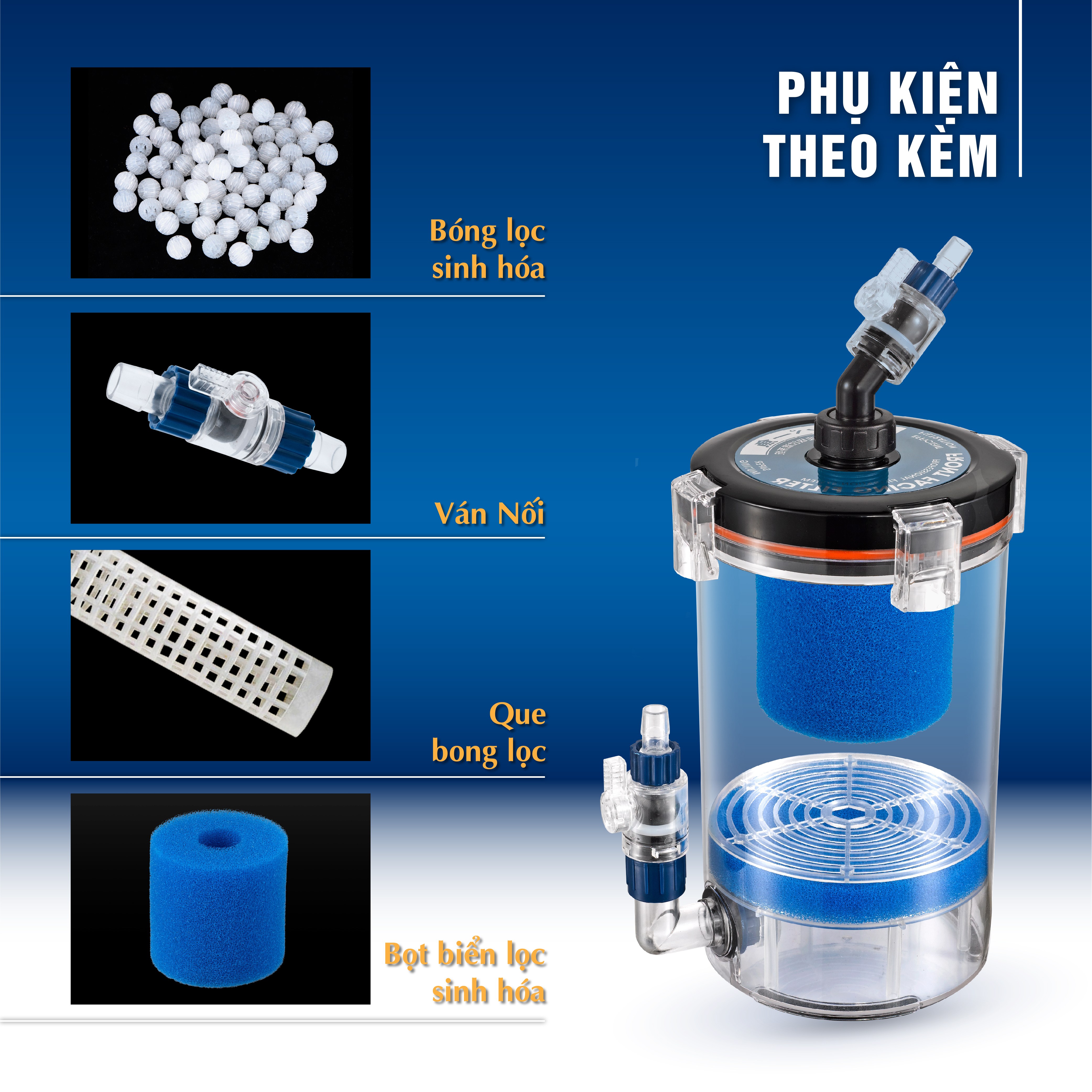 LỌC PHỤ MARINE 200A - 240A -300A ( Phi 12, 16, 20 )