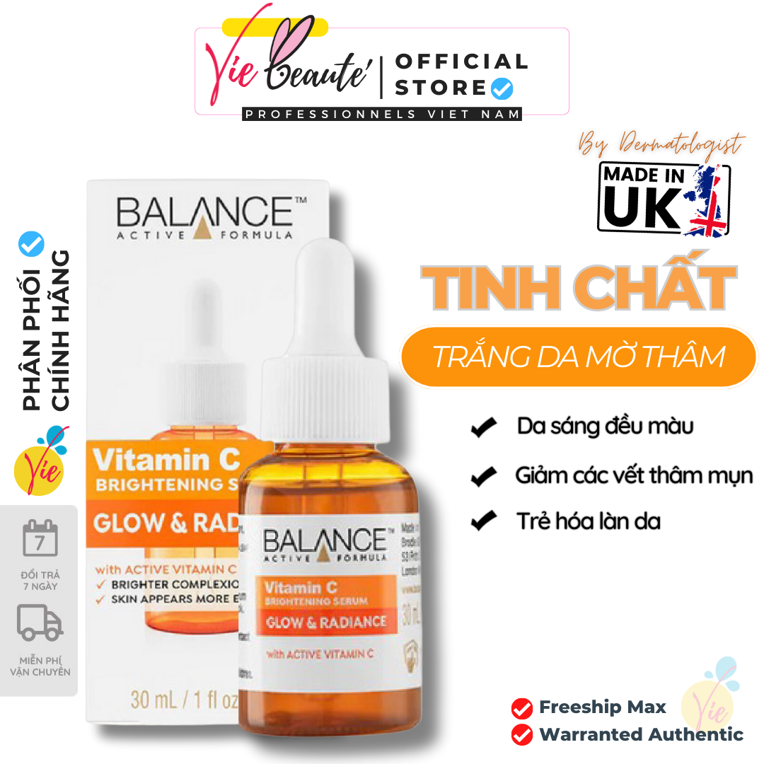 Serum Trắng Da Balance Active Formula Vitamin C Brightening 30ml
