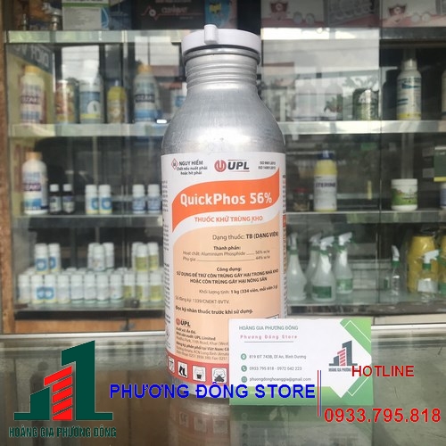 Thuốc xông diệt mối, mọt và côn trùng nông sản quickphos 56%