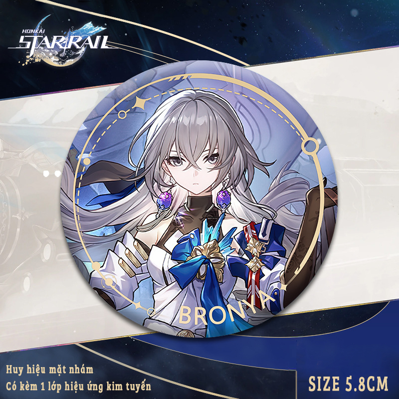 Huy hiệu game Honkai Star Rail có hiệu ứng kim tuyến