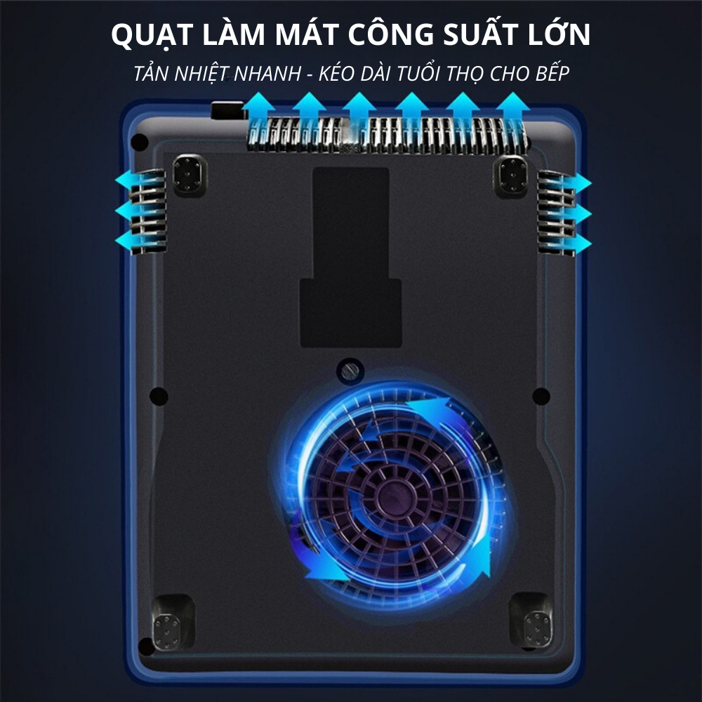 Bếp Từ Đơn Mặt Kính Cường Lực Siêu Bền Công Suất 200W