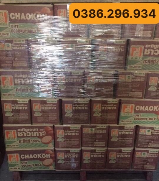 Nước cốt dừa Thái Lan CHAOKOH - Hộp giấy 1L