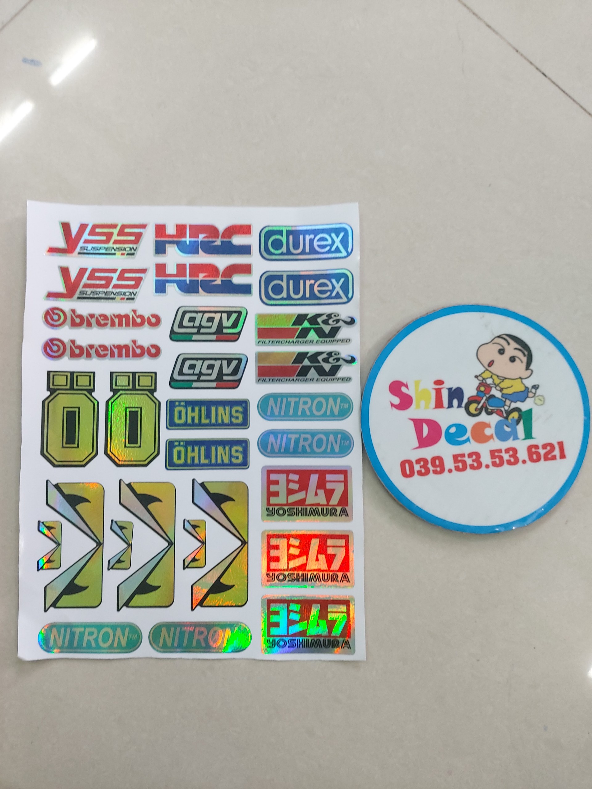 Trọn bộ logo 18x25cm