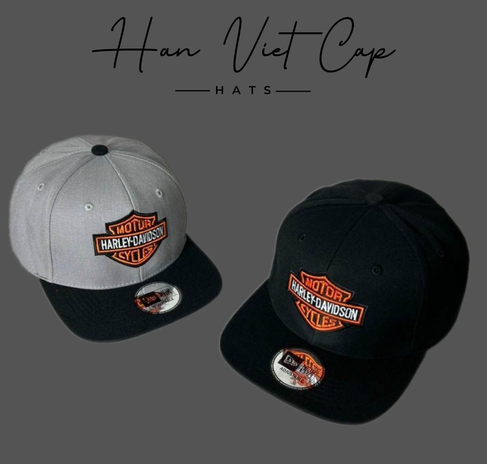Nón Snapback thêu Motor Harley-Davidson Cycles