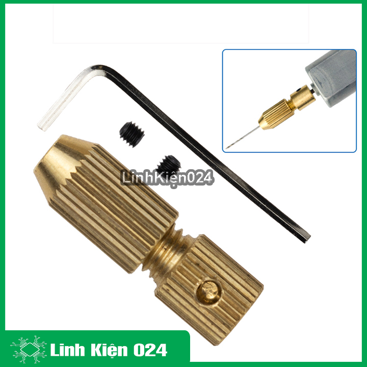 Đầu kẹp mũi khoan mini trục 2.0mm kẹp mũi 2.3- 3mm nhiều kích thước
