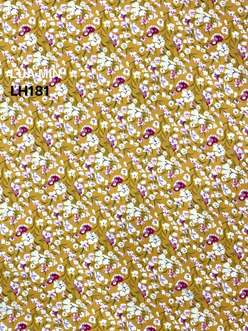 Vải lụa hoa mềm mịn - dòng vải thông dụng - 1 mét x 1m5