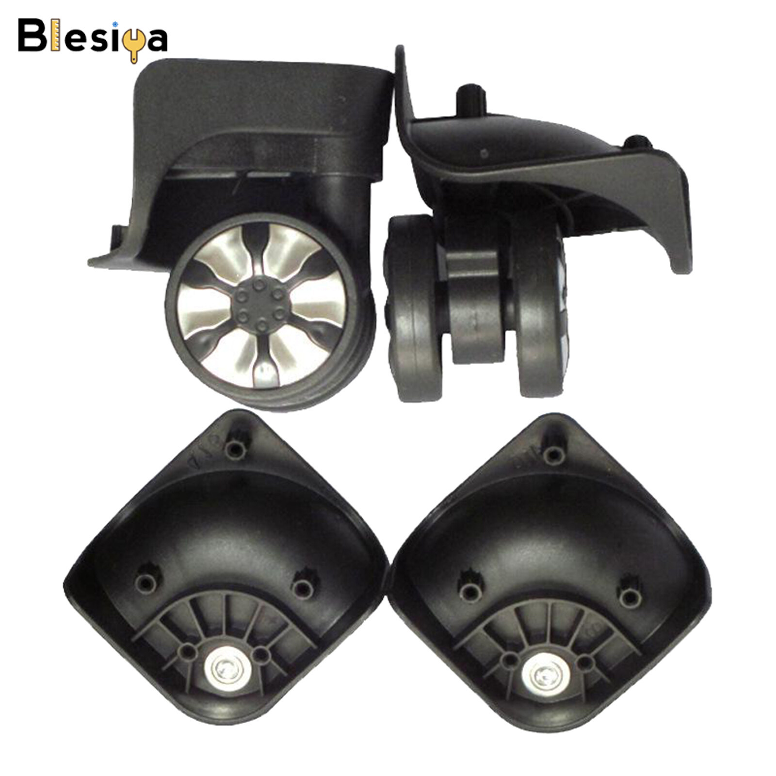 Blesiya 2pcs Swivel Wheel Luggage Suitcase Casters Swivel Wheel Replacement