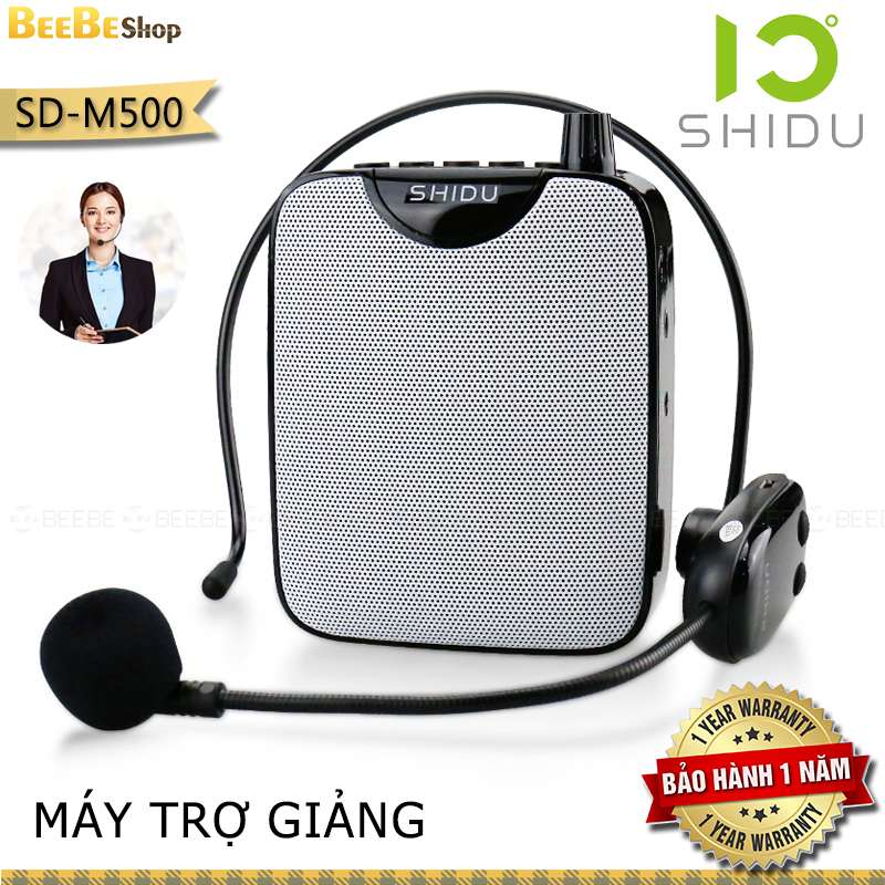 Teaching Assistant Shidu M500 Wireless Voice Amplifier Anti-Howling UHF Micro Mini HIFI Audio AUX Stereo Speakers FM Radio For Teachers Assistant Teachers
