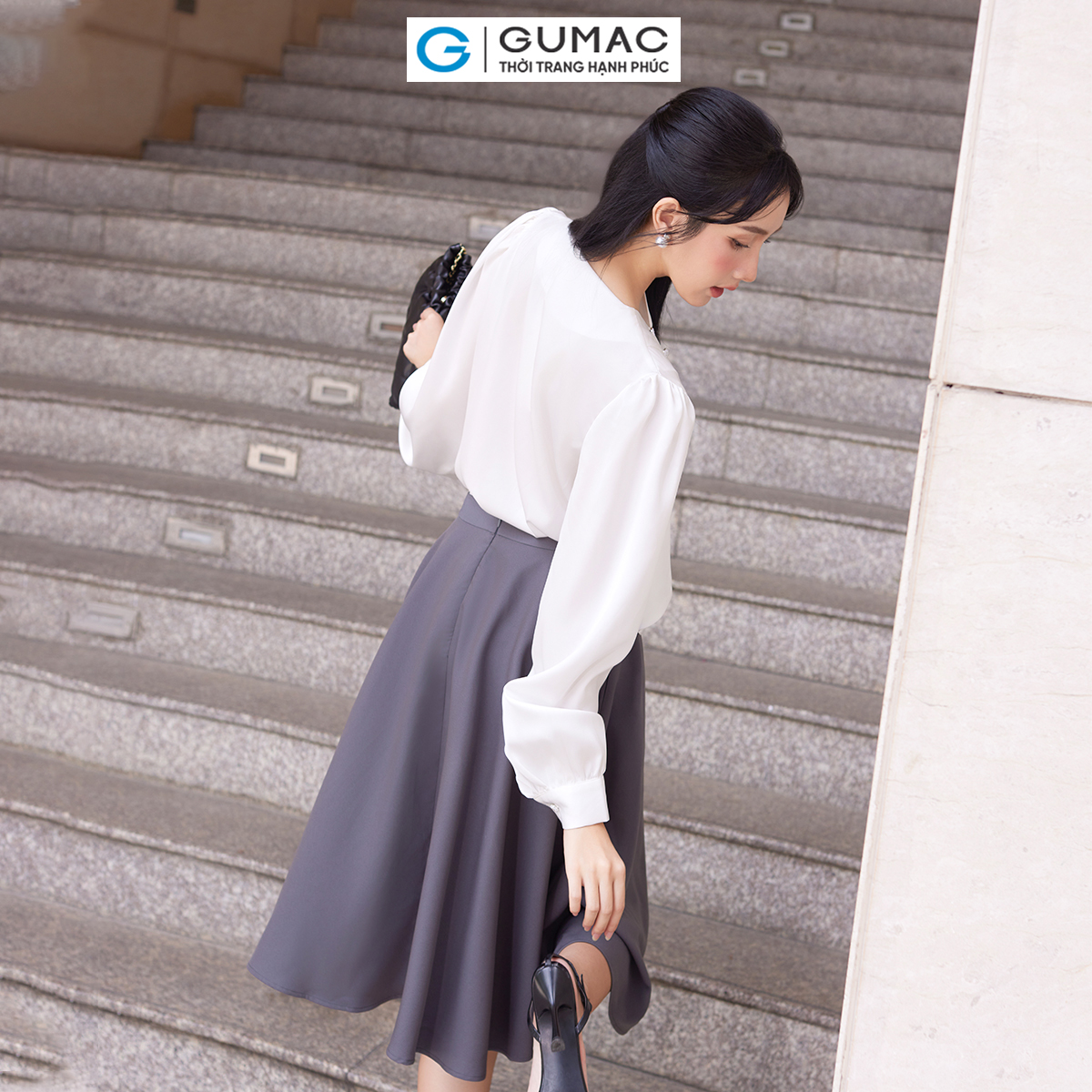Chân váy xòe B4 thời trang GUMAC BVE00014