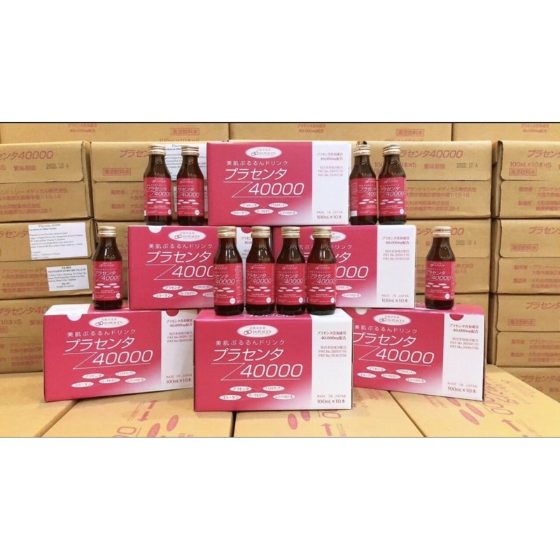 Nước uống nhau thai Collagen Placenta 40000 hộp 10 chai