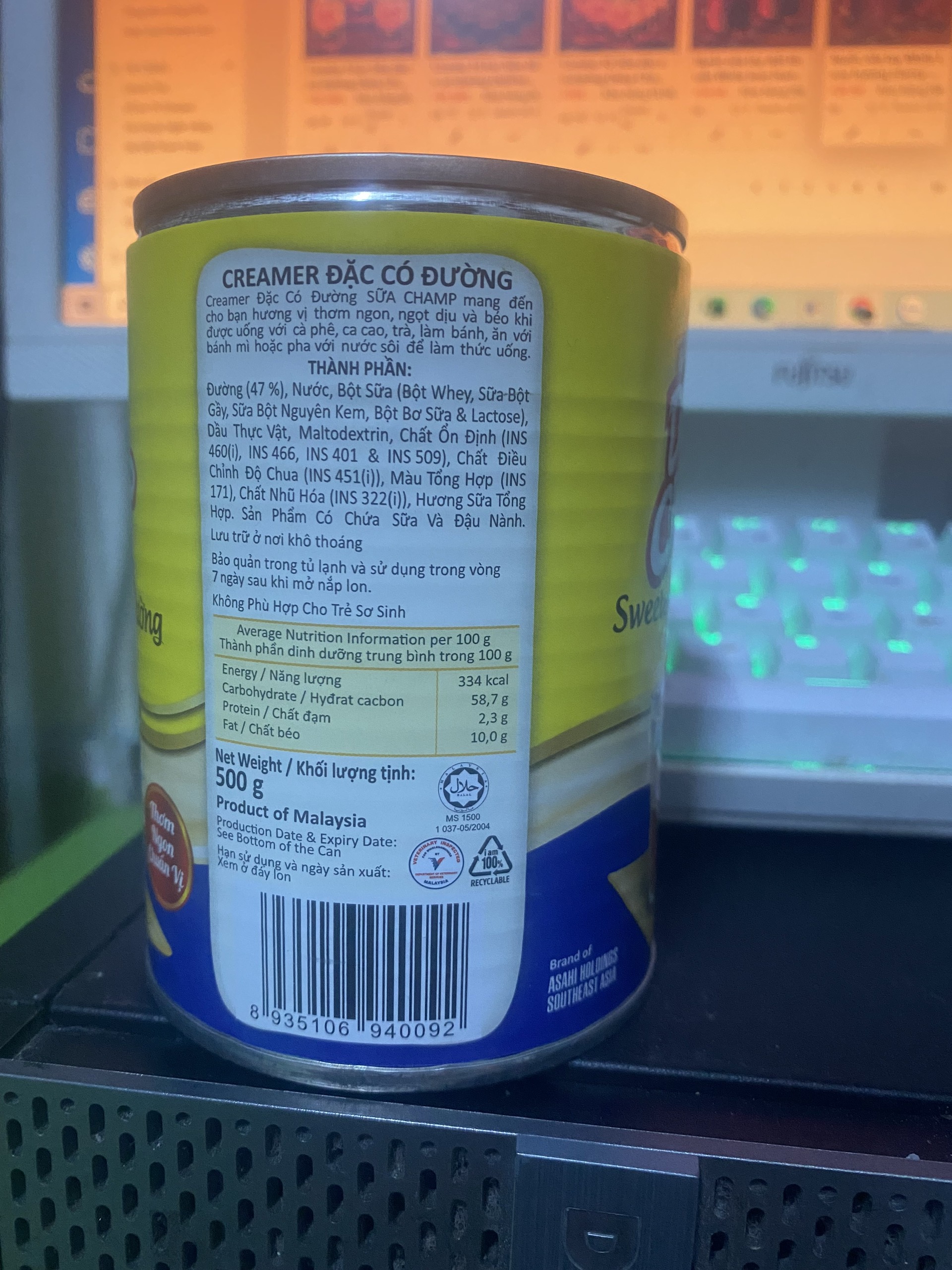 Sữa đặc có đường 500g Dairy Champ (mẫu mới)