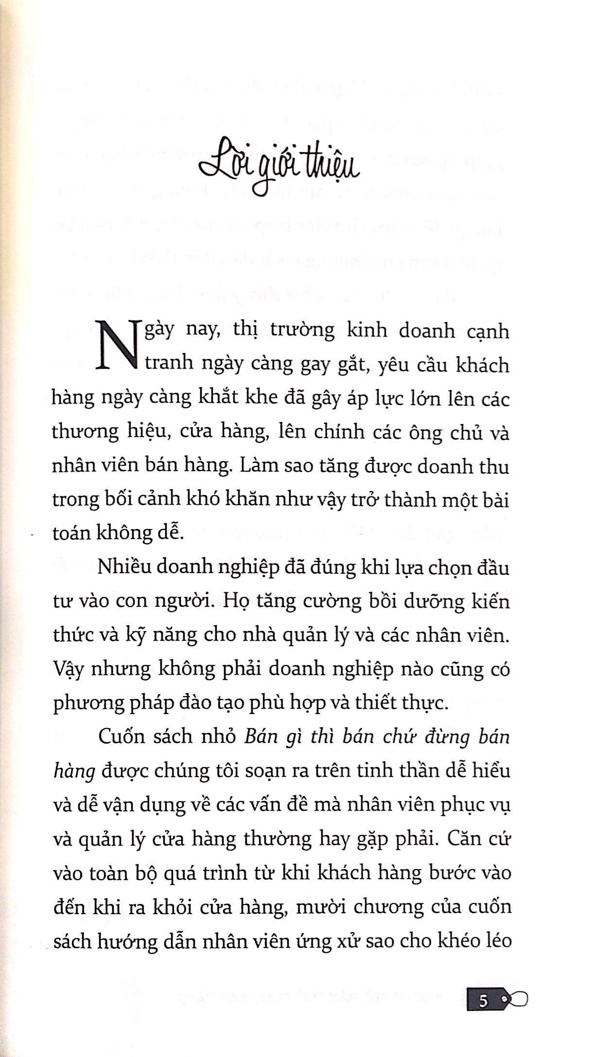Bán gì thì bán chứ đừng bán hàng