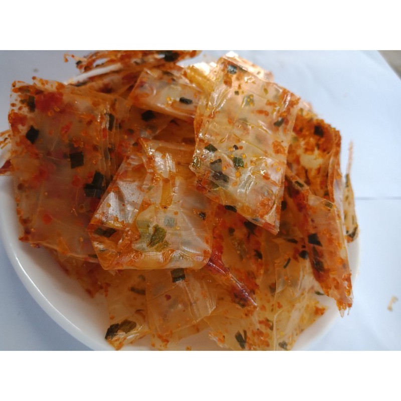 1kg bánh tráng trộn sa tế  tôm ăn vặt