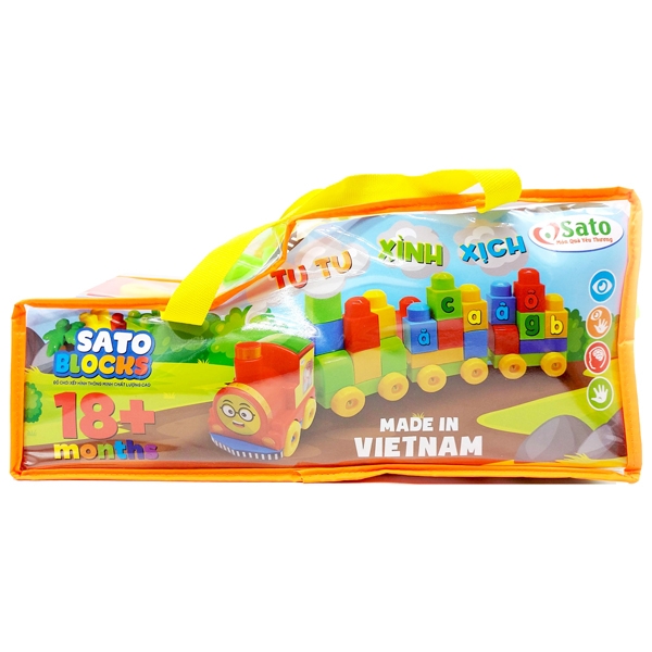 Đồ chơi lắp ráp sato 066 - tu tu xình xịch