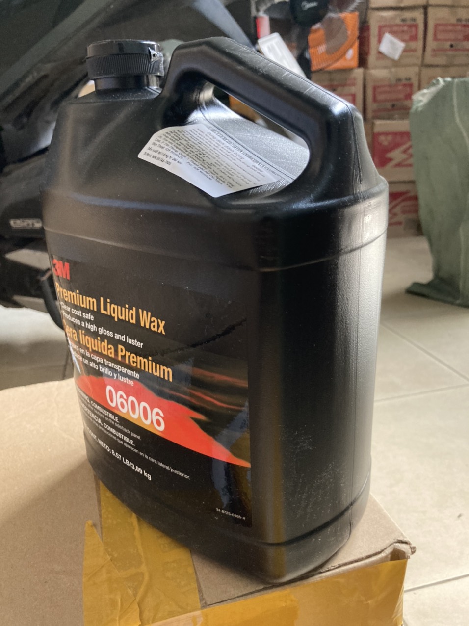 01 CAN XI ĐÁNH BÓNG BƯỚC 3 3M 06006 3.785L (Bát bóng 3M, xi xanh 3M, lơ đánh bóng)