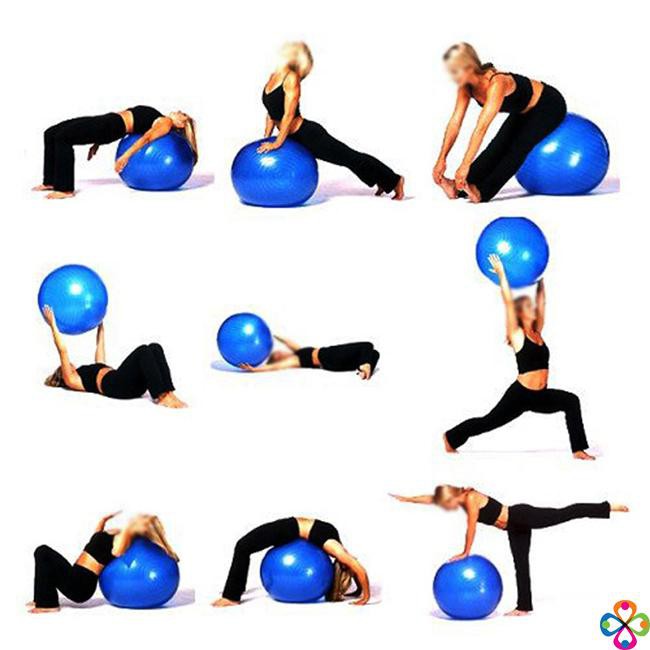 Bóng Tập Gym/Yoga Trơn 55/65 Cm